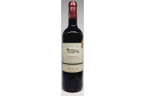 Bordeaux - Rouge - Château Julian 2023 - 13° - 75 cl  médaille d'OR Gilbert et Gaillard