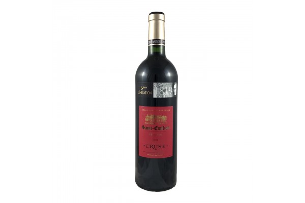 Saint Emilion - Rouge - Cruse Réserve 6° génération - 13,5° - 75 cl - 2018